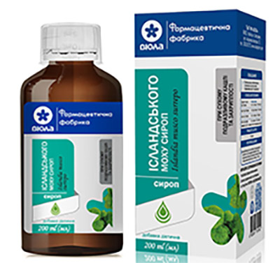 Исландский мох сироп, 200мл/Cetraria syrup, 200ml
